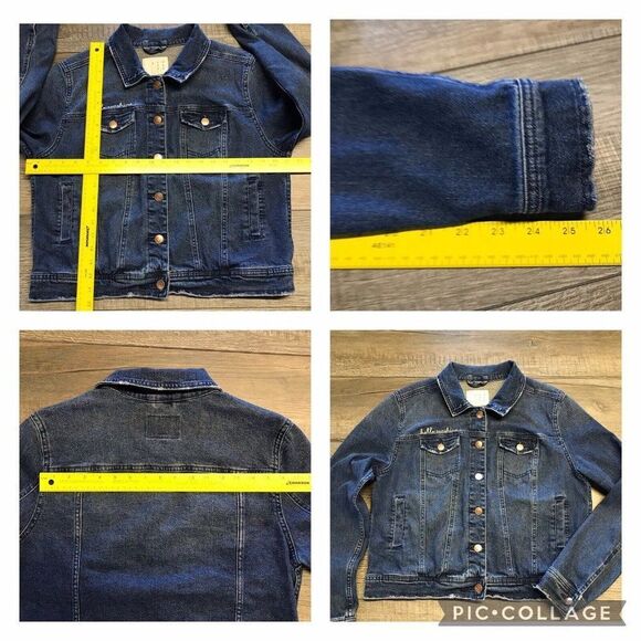 A New Day Womens Denim Jean Jacket "Hello Sunshine" Target 2017 Size Large - Picture 13 of 15